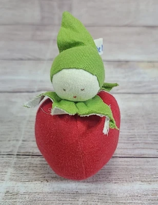 Bajo el Nilo Peluche Paño Tomate Muñeca Bebé Juguete Vegetal Cara Algodón Orgánico 4" Foto 1 de 4