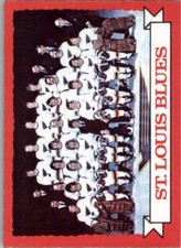 1973-74 O-PEE-CHEE HOCKEY #105 ST. LOUIS BLUES TEAM PICTURE DARK