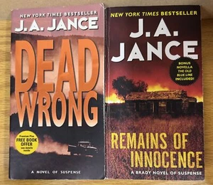 Complete Series Set JOANNA BRADY 1-19 J. A. Jance Mystery Lot - Picture 1 of 1