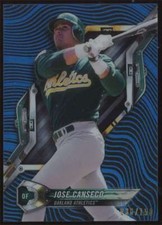 2018 Topps High Tek Blue Rainbow Jose Canseco #HT-JCA SP Oakland Athletics /150
