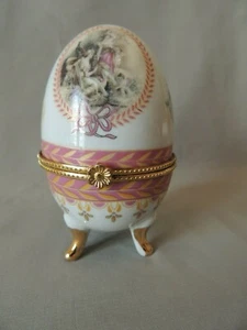 Collectible Decorative Porcelain Egg  fine quality Limoges - Picture 1 of 9