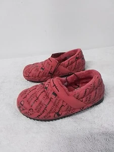 Size 6 Men's Champion Varsity Reflective Slippers Scarlet/Black (Size 8 Women) - Picture 1 of 7
