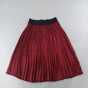Gothic vtg skirt CHARLOTTE RUSSE Women Size M red metallic y2k 90s - Picture 1 of 4