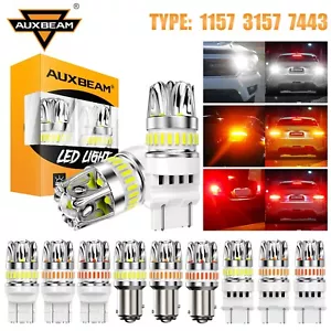 1157 3157 7443 LED Turn Signal Lights Anti Hyper Flash Golden Yellow Red White - Picture 1 of 21