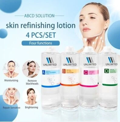 Solución exfoliante Hydra Aqua 4x500 ml dermoabrasión facial líquido limpio para la piel Foto 1 de 4