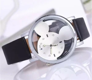 Mickey Mouse watch Women black quartz new - Picture 1 of 7