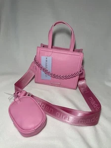 Neu Madden Girl rosa Kette Mini Tragetasche Umhängetasche Geldbörse mit Airpod Etui Neu mit Etikett - Bild 1 von 17