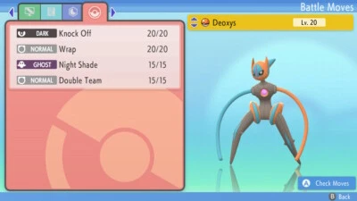 Deoxys SPEED 6IV Lv. 30 Non-Shiny Pokemon Brilliant Diamond Shining Pearl BDSP