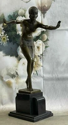 Dimitri Chiparus (Rumänisch, 1886-1947) Sehr Große Cast Bronze Statue Artwork Nr - Bild 1 von 4