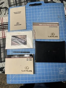 OEM 1994 Lexus SC300 SC400 Owners Manual w/ Cellular Phone Guide & Leather Case - Bild 1 von 7