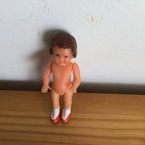 Germany 1939? Baby Girl Doll Rubber Figure Dollhouse Vintage! - Picture 1 of 5