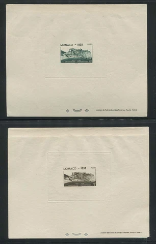 MONACO 1939 LOUIS II STADIUM DE LUXE PROOF SET #177-81P Maury €575.00 Cover