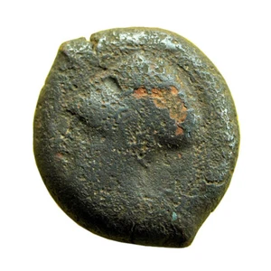 Moneda griega antigua Dionisio I Siracusa Sicilia AE18mm Atenea / Hipocampo 01264 - Imagen 1 de 3