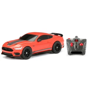 ADVENTURE FORCE 2.4GHZ RC 1:24 SCALE SPORTS CAR FORD MUSTANG MACH 1, RED - Picture 1 of 11