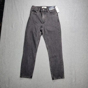 Abercrombie & Fitch 25/0 The Mom High Rise Jean Black Womens NWT - Picture 1 of 9