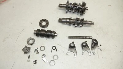1971 HONDA CB100 CB 100 TRANSMISSION ASSEMBLY GEARS SHAFTS DRUM FORKS - Image 1 of 4