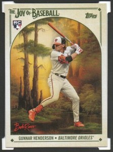 2023 Topps x Bob Ross Joy Of Baseball #94 Gunner Henderson RC Baltimore Orioles