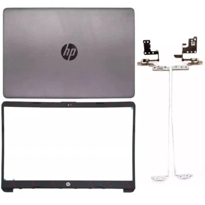 HP 250 255 G8 15-DW 15-GW Series LCD Lid Rear Back Cover Frame Bezel Hinges Set - Image 1 of 4