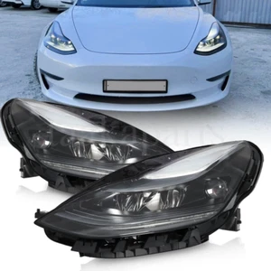 Matrix LED Headlights For 2021 2022 2023 Tesla Model 3 Y Driver & Passenger Side - Picture 1 of 10