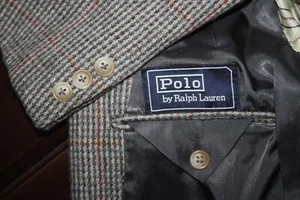 Polo Ralph Lauren Vintage 43L Tweed Wool Sport Coat – 2B 1‑Vent - Picture 1 of 12