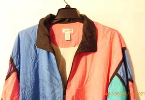 Vintage Women's Lavon Multicolored Lightweight Jacket XL - Picture 1 of 4