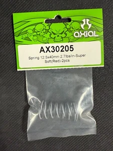 AXIAL-AX30205-SPRING 12.5X40MM 2.7LBS/IN SUPER SOFT-RED-2 PCS - Picture 1 of 1