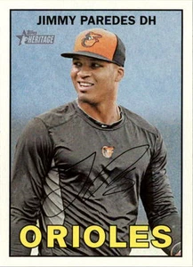 2016 Topps Heritage #198 Jimmy Paredes Baltimore Orioles - Picture 1 of 2
