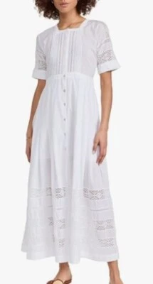 Maxi Vestido Love Shack Elegante Eddie Mujer Talla Pequeña Encaje Botón Delantero Foto 1 de 4