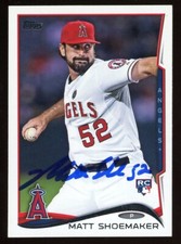 2014 Topps MATT SHOEMAKER Signed Card autograph AUTO ANGELS