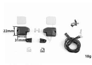 Universal Illuminated Rearview Mirror For DJ CROSSRC RC EMO X2 Lion 1/8 Parts - Picture 1 of 8