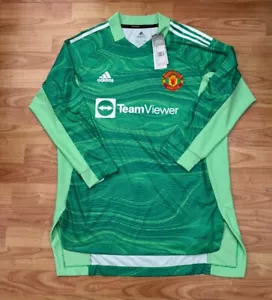 New Men’s Adidas Manchester United 21/22 Away GK Player Issue Shirt Large De Gea - Picture 1 of 4