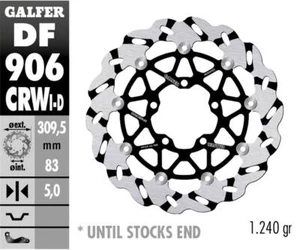 Disque frein avant Galfer WAVE FLOAT GRO R. TRIUMPH BONNEVILLE BOBBER BK 2018 - Imagen 1 de 1