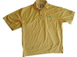FootJoy Fodery Lisle Prime Players Golfshirt Herren Größe L gelb - Bild 1 von 4