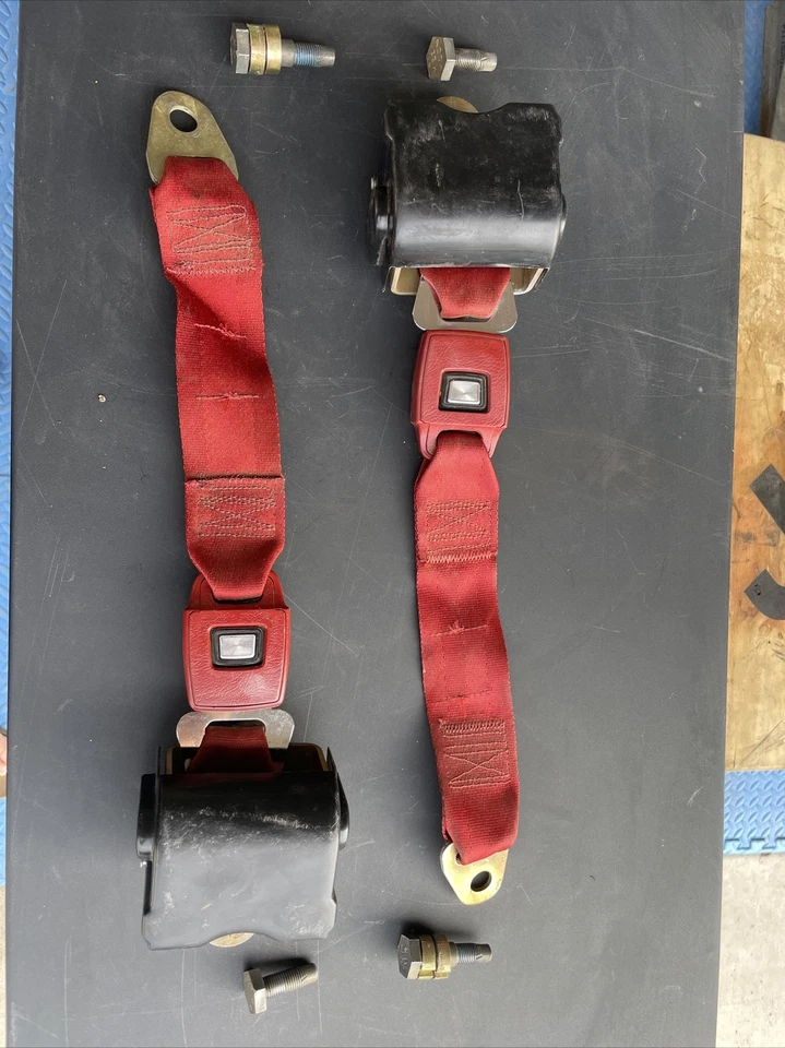 Juego de cinturón de seguridad trasero Dodge Aspen 1977 - excelente estado - totalmente funcional Foto 1 de 4