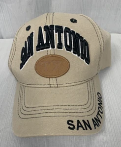 Cappello San Antonio TX, marrone chiaro, taglia unica, berretto da baseball - Foto 1 di 9