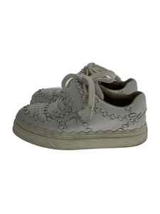 Chloe Low Cut Sneaker 36 WHT Leather CHC22W70342 Used - Picture 1 of 7