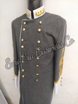 New Civil War Confederate General Rank Officer Frock Coat Double Breasted Repro - Image 1 of 4