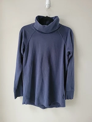 Туника женская Patagonia Ahnya средний размер воротник-капот топ смесь органического хлопка темно-синяя - Изображение 1 из 4