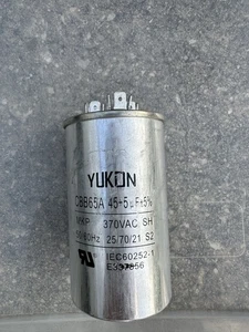 Condensador de doble funcionamiento redondo Yukon MK CBB65А 45+5 u F45% - Imagen 1 de 4