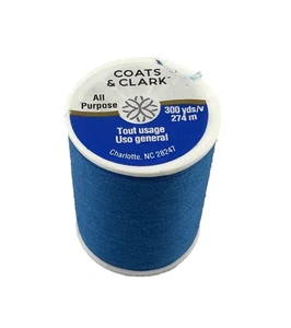 Coats & Clark 100% Polyester All Purpose Thread, Bright Sapphire 9245, 300 Yards - Picture 1 of 4
