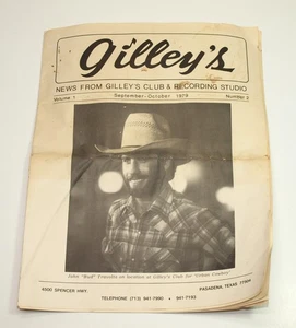 Journal vintage 1979 NEWS FROM GILLEY'S CLUB vol 1 numéro 2 URBAN COWBOY Travolta - Photo 1/6