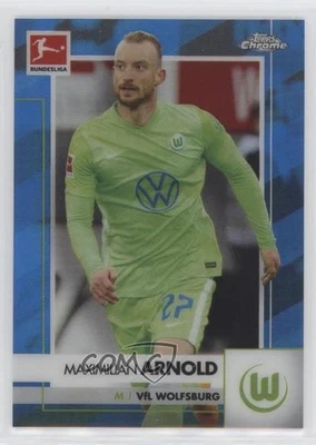 2020-21 Topps Chrome Bundesliga Blue Refractor /150 Maximilian Arnold #95 - Image 1 of 2