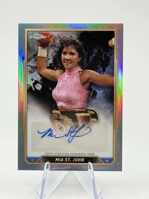 2024 Topps Chrome Boxing Mia St. John Auto - Image 1 of 2