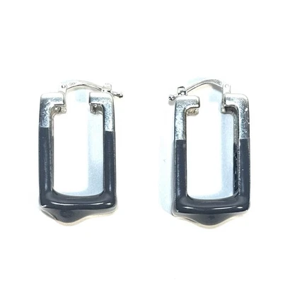 HERON PRESTON Womens Dip Dye Chain Earrings Silver Grey (MSRP $205) - Image 1 of 4