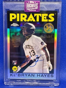KeBRYAN HAYES 2021 Topps Chrome 35th Anniversary RC #86BC-16 Auto Refractor - Picture 1 of 3