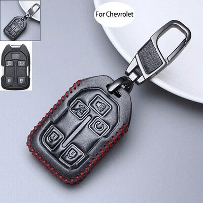 Кожаный чехол-брелок для Chevrolet Silverado 1500 2500HD 3500HD 2019-2021 - Изображение 1 из 4