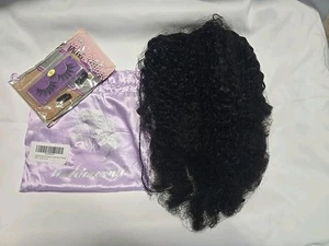 Lockige V-Teil Perücke Echthaarperücken für schwarze Frauen 180% Dichte Naturfarbe 18 Zoll - Bild 1 von 6