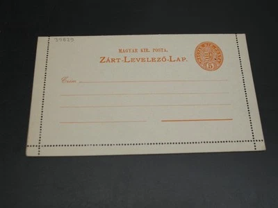 Tarjeta carta Hungría sin usar *39829 Foto 1 de 2