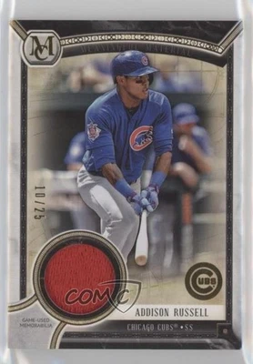 2018 Museum Collection Meaningful Material Relics Gold /25 Addison Russell Patch - Image 1 of 2
