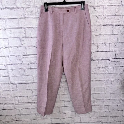 Pendleton Women's Petite Wool Blend Pink Tweed Pants Sz 10 – Made in USA NWOT - Image 1 of 4
